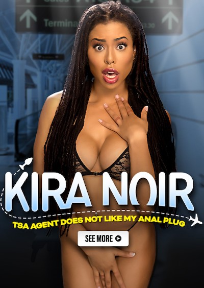 TSA agent does not like my anal plug Porn DVD Cover with Kira Noir, Natasha Nice, Zac Wild naked 