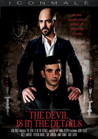 The Devil Is In The Details Porn DVD Cover with Adam Russo, Andy Banks, Billy Santoro, Jay Johnson, Vittorio Naxos, Nick Capra naked 