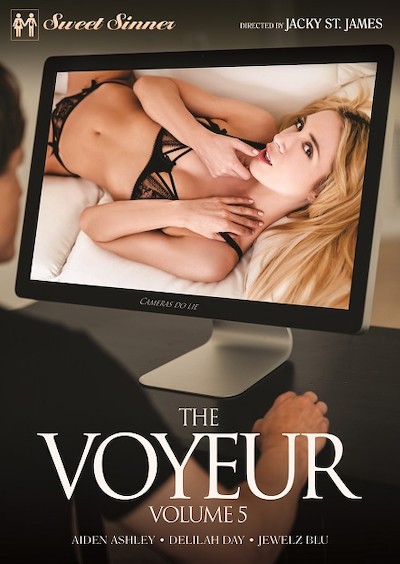 The Voyeur 5 Porn DVD Cover with Aiden Ashley, Derrick Pierce, Mike Mancini, Tommy Pistol, Ryan Mclane, Jewelz Blu, Delilah Day naked 