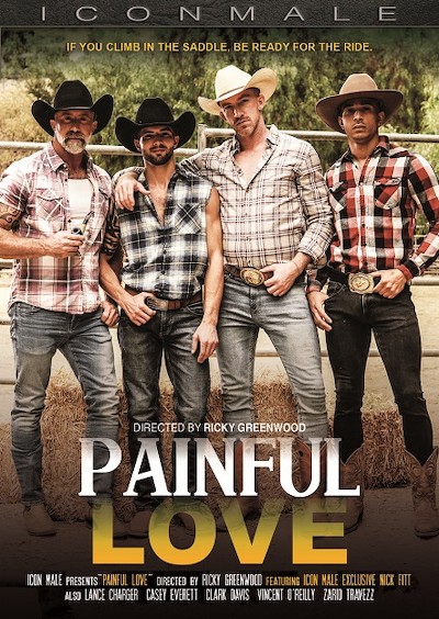 Painful Love Porn DVD Cover with Casey Everett, Nick Fitt, Zario Travezz, Clark Davis, Lance Charger, Vincent Orielly naked 