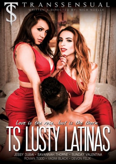 TS Lusty Latinas Porn DVD Cover with Devon Felix, Jessy Dubai, Roman Todd, Savannah Thorne, Vadim Black, Sunday Valentina naked 