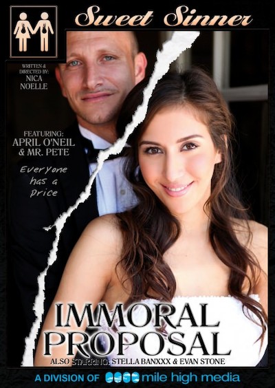 Immoral Proposal Porn DVD Cover with April O'neil, Evan Stone, Mr. Pete, Remy LaCroix, Stella Banxxx naked 
