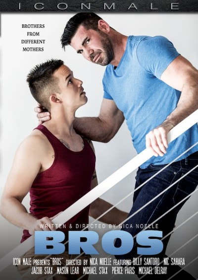 Bros Porn DVD Cover with Billy Santoro, Jacob Stax, Michael Delray, Mason Lear, Michael Stax, Pierce Paris, Nic Sahara naked 