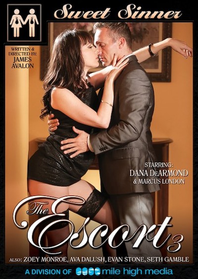 The Escort #03 Porn DVD Cover with Ava Dalush, Dana DeArmond, Evan Stone, Marcus London, Zoey Monroe, Seth Gamble naked 