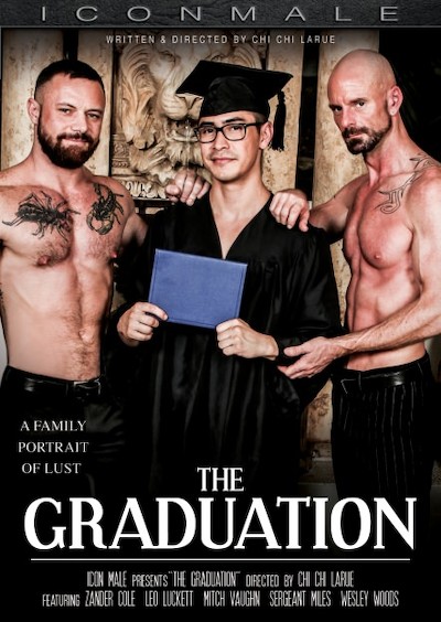 The Graduation Porn DVD Cover with Leo Luckett, Mitch Vaughn, Sergeant Miles, Zander Cole, Wesley Woods naked 