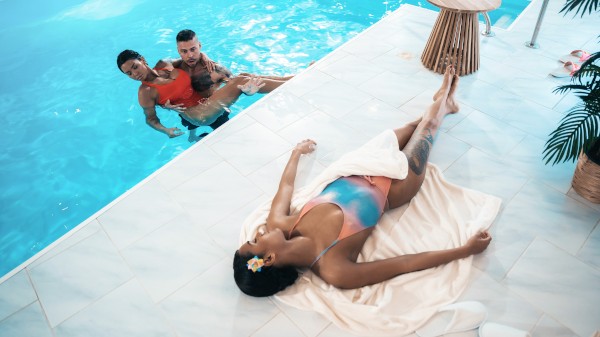 Hot wet threesome with Italian teen Porn Photo with Angelo Godshack, Chloe Lamour, Capri Lmonde naked