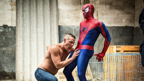 Spiderman : A Gay XXX Parody Part 2 Porn Photo with Aston Springs, Will Braun naked