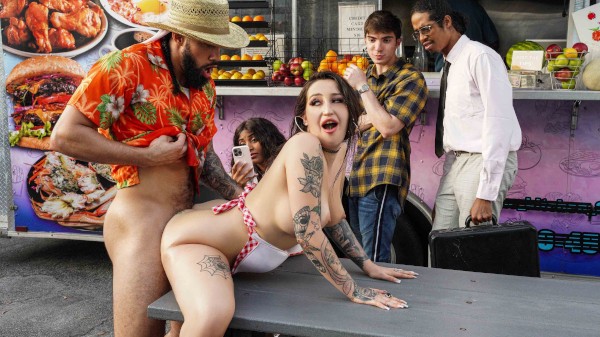 Food Truck Serves Big Oily Ass Porn Photo with Anna Chambers, James Angel naked