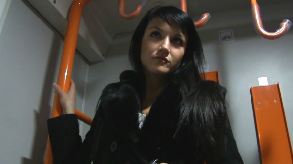 Raven Haired Hottie Gets A Hot Cumshot On A Speeding Train Porn Photo with Penelope Cash naked