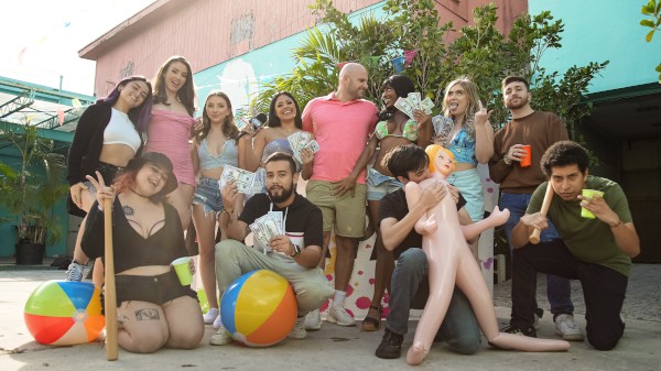 Money Talks: Block Party Porn Photo with JMac, Lacey London, Mandy Waters, Macy Meadows, Krissy Knight, Mason Gray, Carrion Ivy naked