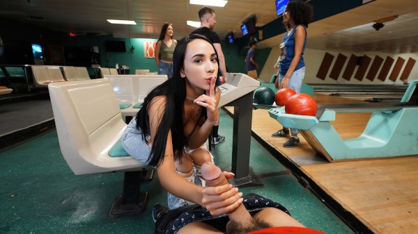 The Bowling Alley goes Crazy Porn Photo with Victor Ray, Gaby Ortega naked