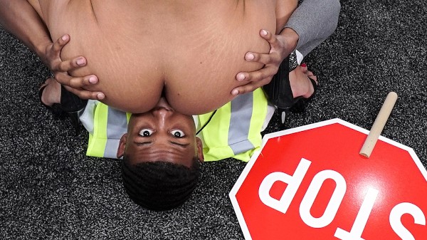 Crossing Guard Fucks a Big Butt Porn Photo with Rose Monroe, Lil D naked
