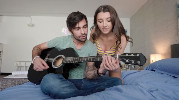 The Best Guitar Teacher Porn Photo with Maya Woulfe, Lucky Fate naked