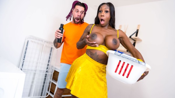 Clean My Panties! Porn Photo with Angelo Godshack, Ebony Mystique naked