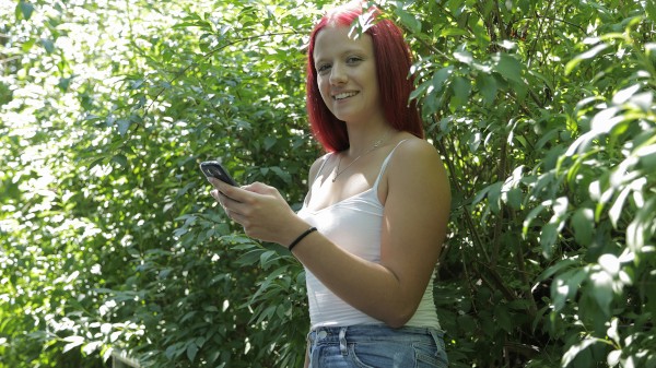 Redhead Fucked in the Shade Porn Photo with Martin Gun, Tiffany Love naked