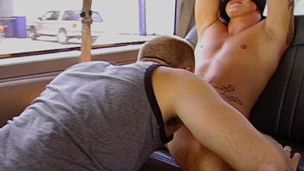 Two Girls,  A Gay Dude and a Bus Porn Photo with Deacon Alexander, Ryann Wood naked