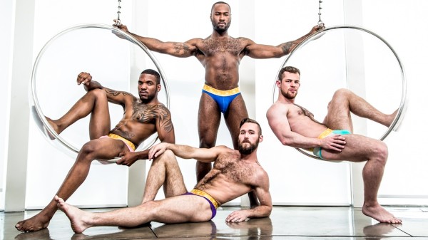 Strip Poker Scene 1 Porn Photo with Aaron Reese, Kurtis Wolfe, Noah Donovan, Ziggy Banks naked
