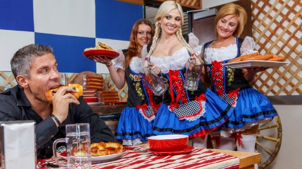 Huge Helping of Sausage Porn Photo with Mick Blue, Christie Stevens naked